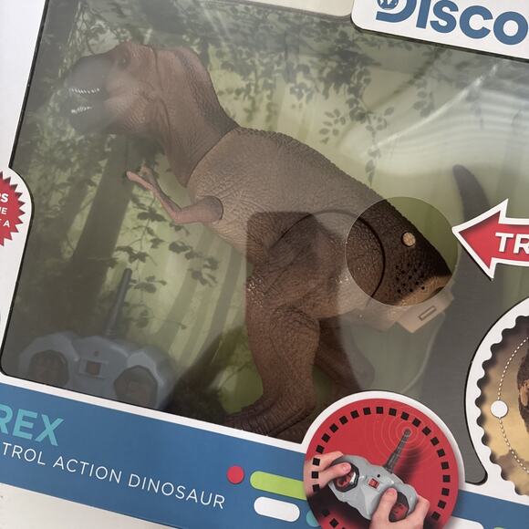 Discovery Kids Remote Radio Control RC T-REX Dinosaur With Roaring Sounds NEW - Picture 2 of 6